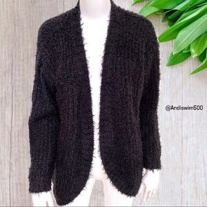 Fuzzy Eyelash Cardigan Size 